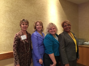 From left: Lynda Rhodes (Event co-organizer), Frances Pelley (Event co-organizer), Lori Hoff (Keynote Speaker), and Mary Boyd (Event co-organizer)