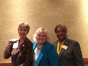 From left: Lynda Rhodes (Event co-organizer), Lori Hoff (Keynote Speaker), and Mary Boyd (Event co-organizer)